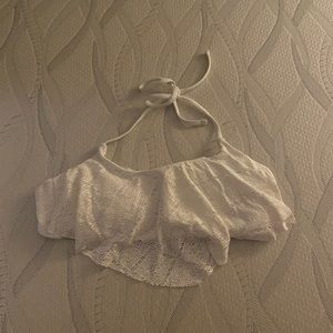 *SOLD* White Lace Bikini Top